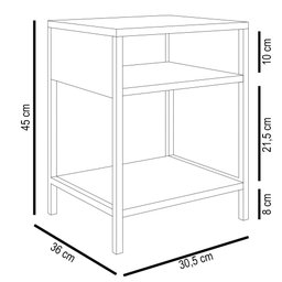 Cama King Flutuante 195cm Lyra e 2 Mesas de Cabeceira Plaza L03 Marrom/Castanho - Mpozenato - 6
