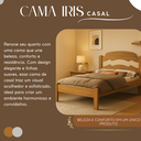 Ver imagem 5 de Cama de Casal em Madeira Mdf Iris Reforçada Estilo Moderno para Quarto Tradicional:nature / Off Whit