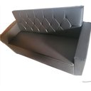 Ver imagem 1 de Poltrona Sofá Booth 1,90cm Preto com Braços