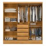 Guarda-roupa Casal 3 Portas 4 Gavetas Plata - 4