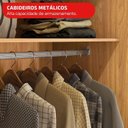 Ver imagem 5 de Guarda-Roupa Casal com Espelho 3 Portas de Correr e 4 Gavetas Plata Yescasa Cinamomo/Off-White
