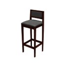 Ver imagem 6 de Kit 2 Banquetas Madeira Imbuia com Linho Chumbo Pub Assento e Encosto Estofados