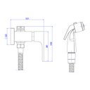 Ver imagem 4 de Ducha Higiênica Deca Unic 1984.gl90.act.rd com Registro e Derivação Red Gold