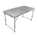 Ver imagem 1 de Mesa Dobravel Vira Maleta Camping Praia 120cm X 60cm Retangular Mfl