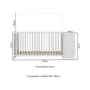 Ver imagem 6 de Berço Cômoda com Colchão Incluso Meu Bebê Multimóveis Mp4309 Branco