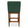 Kit 2 Banquetas Valencia Base de Madeira Maciça Veludo Verde Bandeira - 5