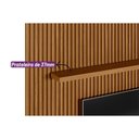 Ver imagem 7 de Estante P/ Sala até 90 Pol Modular 2.6 Ripado C/ 2 Portas 1 Pratel. 258x250cm Nature/off White -