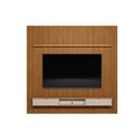 Ver imagem 2 de Estante P/ Sala até 90 Pol Modular 2.6 Ripado C/ 2 Portas 1 Pratel. 258x250cm Nature/off White -
