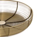 Ver imagem 3 de Centro de Mesa Decorativo em Metal Dourado 32cm 21944 Mart