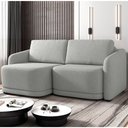 Ver imagem 2 de Sofá Cama Casal para Sala 176cm Polska K04 Linho Cinza - Mpozenato
