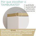 Ver imagem 4 de Gaveteiro Multiuso Tampo Tamburato 40cm Olmo Branco Tok Arty