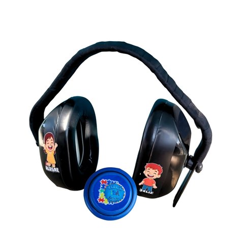 Abafador de Ruido Preto 12 Db Super Autista + Iô Iô Divertido