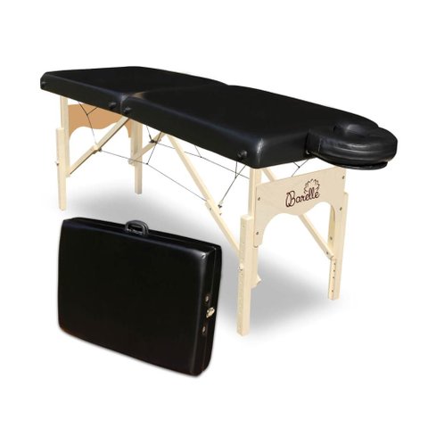 Maca Portátil Profissional 65cm C/regulagem de Altura - 350kg - Barelle Preta