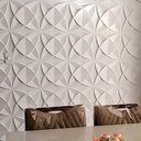 Ver imagem 1 de 50 Placas 3d Revestimento Parede Alto Relevo Dakar Branca 3,12 M²