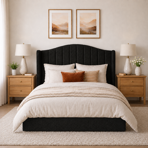 Cabeceira Cama Box Casal Queen 160cm Zoe Estofada Boucle Moderna
