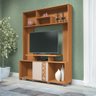 Estante Decorativo Mdp/mdf Porta com Dobradiças Laterais Jida Tv até 47 Pol Cinamomo/off White G26 - - 1