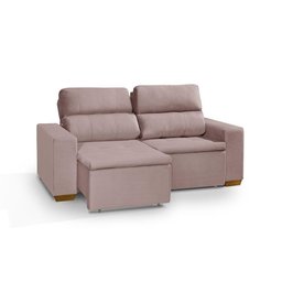 Sofá 3 Lugares 195cm Com Molas, Retrátil E Reclinável Rose - 5