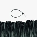 Ver imagem 5 de Kit 500 Abraçadeiras Nylon Preta Stein 100 X 2,5mm