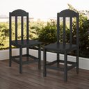 Ver imagem 1 de Kit 2 Cadeiras em Madeira Maciça Suporta até 120kg Preto Safira Shop Jm