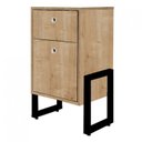 Ver imagem 6 de Conjunto Industrial 2 Peças Escrivaninha Porto 90cm com Gaveteiro Amadeirado