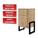 Ver imagem 7 de Conjunto Industrial 2 Peças Escrivaninha Porto 90cm com Gaveteiro Amadeirado