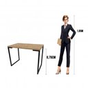 Ver imagem 3 de Conjunto Industrial 2 Peças Escrivaninha Porto 90cm com Gaveteiro Amadeirado