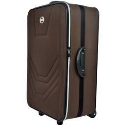 Mala Média 23kg Anac Rodinhas Resistente Village Viagem Rígida - Marrom - 6