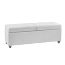 Ver imagem 3 de Recamier Bau Paris 1,20m Corino Branco - Clique Decorações