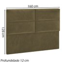 Ver imagem 4 de Cabeceira Queen 160 cm Barcel Veludo SL 945 Peer