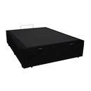 Ver imagem 2 de Base Box Baú Casal 138x188 Suede com Pistão a Gás:preto