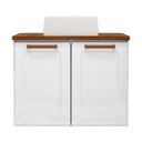 Ver imagem 1 de Balcão Gabinete com Cuba para Banheiro 2 Portas Natura Branco Bertolini