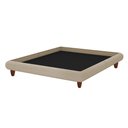 Ver imagem 6 de Cama King Japonesa 210cm Pés Madeira Haru Linho Bege - Sallar Home