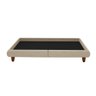 Cama King Japonesa 210cm Pés Madeira Haru Linho Bege - Sallar Home - 5