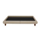 Ver imagem 5 de Cama King Japonesa 210cm Pés Madeira Haru Linho Bege - Sallar Home
