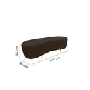 Ver imagem 6 de Puff Decorativo Alana Bouclé Marrom