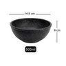 6un Tigela 500ml Bowl Cumbuca Vasilha Sopa Caldo Preto - 4