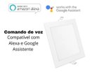 Ver imagem 5 de Painel Inteligente Led Smart  Wi-fi Quadrado Embutir 18w
