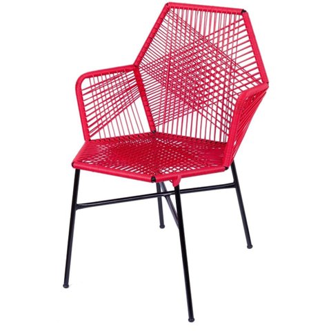 Cadeira Tropicalia Mexicana Vermelha
