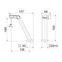 Ver imagem 5 de Torneira Docol Stillo 820272 de Bancada Ouro Escovado