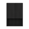 Armário Lavanderia com 2 Portas Ibiza Multimóveis Preto - 6