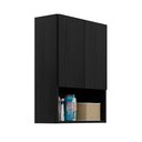 Ver imagem 2 de Armário Lavanderia com 2 Portas Ibiza Multimóveis Preto