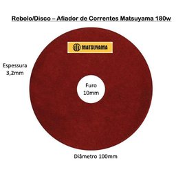 Disco para Afiador de Corrente de Motosserra Matsuyama 180w - 3