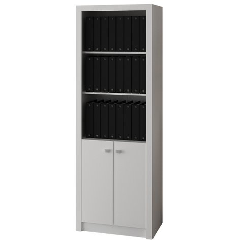 Armário Estante Alto para Escritório Home Office ME4110 MDP Branco - Gran Belo