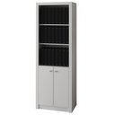 Ver imagem 1 de Armário Estante Alto para Escritório Home Office ME4110 MDP Branco - Gran Belo