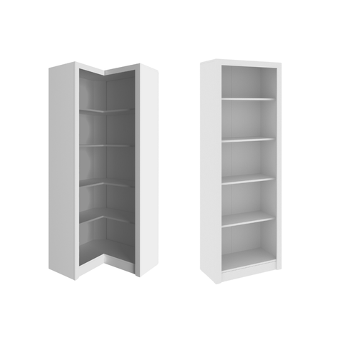 Conjunto de Estantes para Escritório 2 Peças Branco Tecnomobili