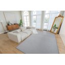 Ver imagem 2 de Tapete Sala Viena Liso 300x400 Cm 3x4 Grafite Alto Relevo