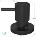 Ver imagem 4 de Acabamento Registro Metal Preto Fosco 1/2 ; 3/4 Pressão - C90