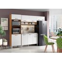 Ver imagem 3 de Armário de Cozinha com Balcão sem Tampo 9 Portas 1 Gaveta Atenas - Cinamomo Branco - Aramoveis