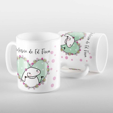 Caneca Flork Professora de Ed Física Flork Meme