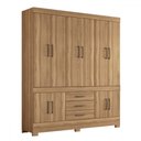 Ver imagem 2 de Guarda-roupa Casal New Murano 10 Portas 3 Gavetas Amêndola/touch - Demóbile
